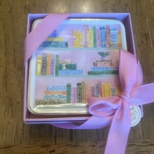 NEW-Eccolo Book Shelf Club Library Classics Jane Austen Trinket Jewelry Tray